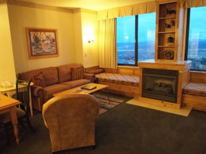 Picture of the living in unit 420 of the Grand Summit Hotel Park City