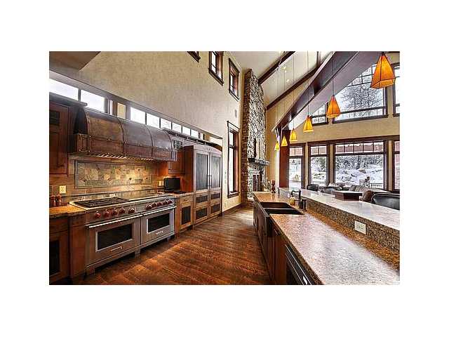 View of kitchen of Timberwolf Estates home in Canyons Resort